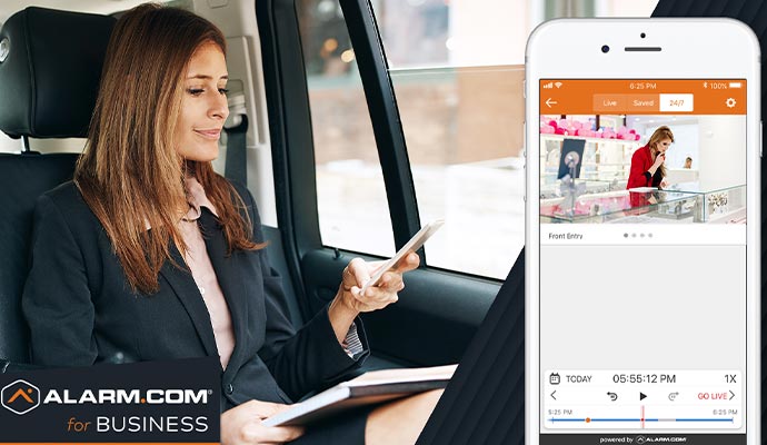 Video monitoring app interface Video monitoring app interface