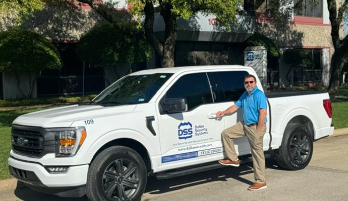 Dallas Security Systems service van