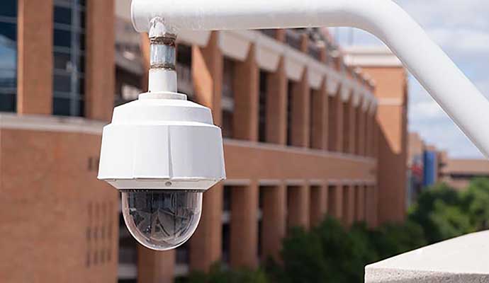 Outdoor camera in government offices