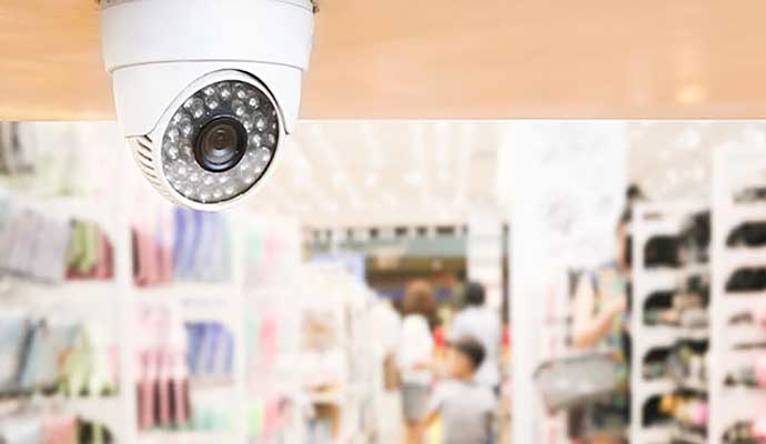 Security cameras in retail stores