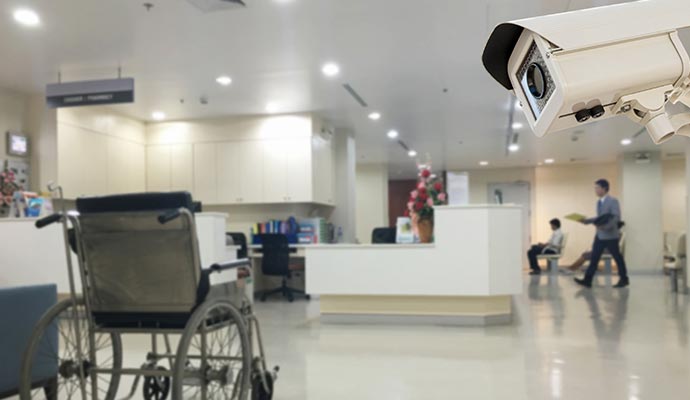 Security camera in hospital