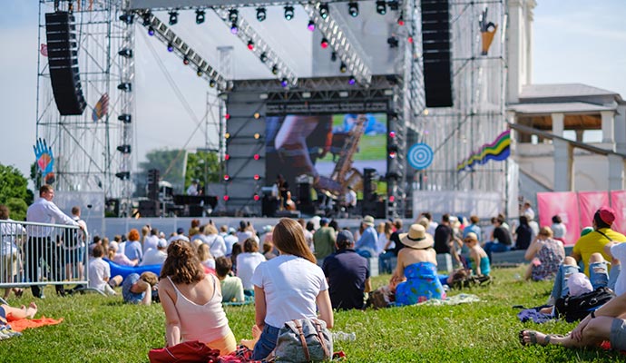 An outdoor concert