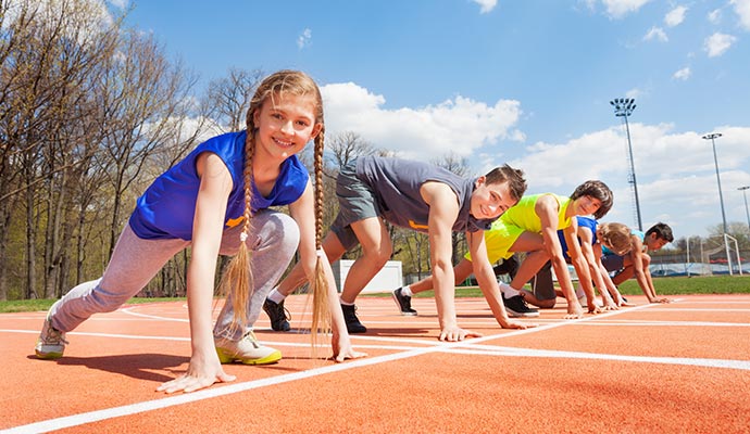 An outdoor sports event