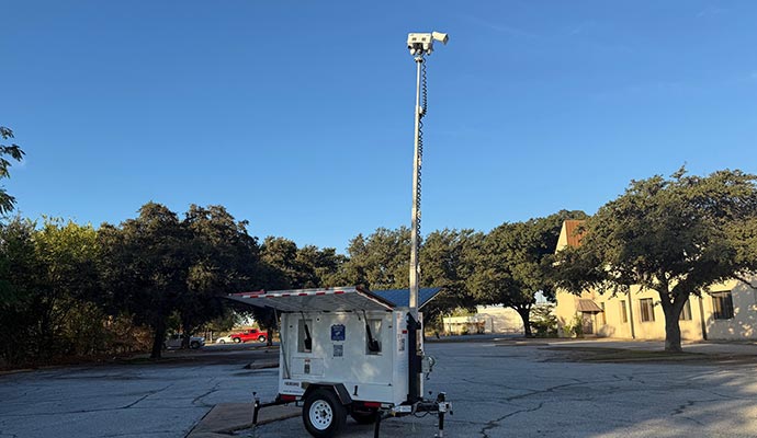 Mobile Surveillance Trailer Installation in D/FW